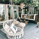 Knitted Round Hammock Outdoor or Indoor