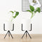 3pc Ceramic Flower Planters with Iron Shelf Succulent Plant Pot