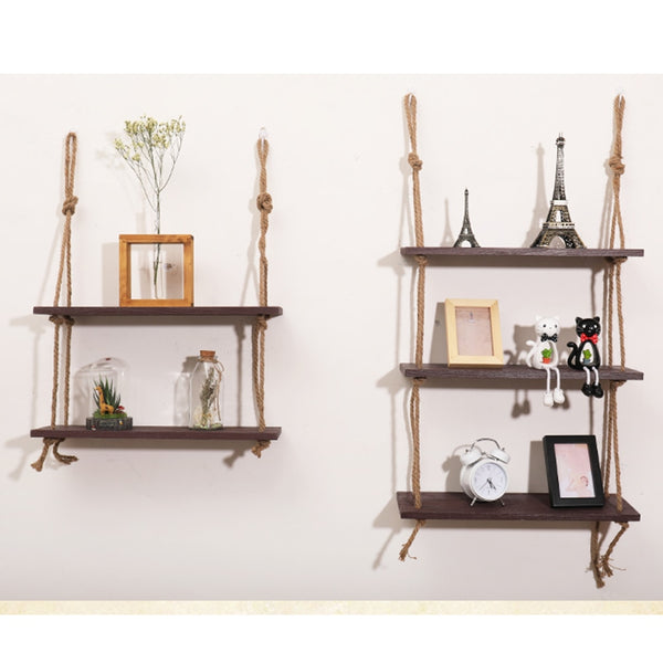 Wooden Hanging Shelves