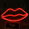 Red Lips Neon Night Light