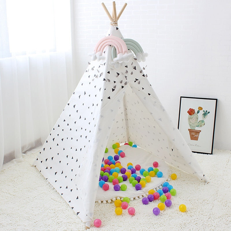 Triangle Printed Teepee For Children