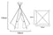 Triangle Printed Teepee For Children