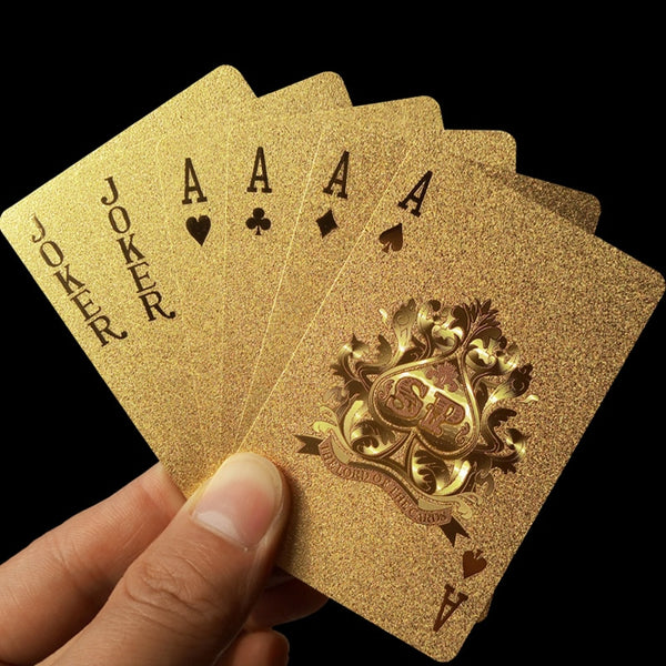 Foil Playing Cards Set Durable & Waterproof