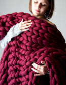 Hand-knitted Warm Chunky Soft Blanket