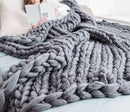 Hand-knitted Warm Chunky Soft Blanket